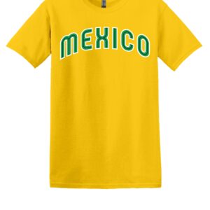Mexico Arched Green Text T-Shirt