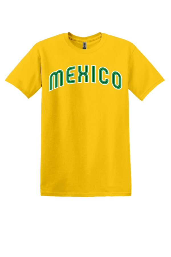 Mexico Arched Green Text T-Shirt